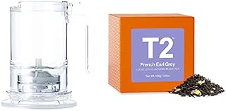 T2 Teamaker Opaque Black, Tea Press, BPA- Free Plastic, Loose Leaf Tea Maker with Infuser, Gift for Tea Lovers, 500ml, A30000173