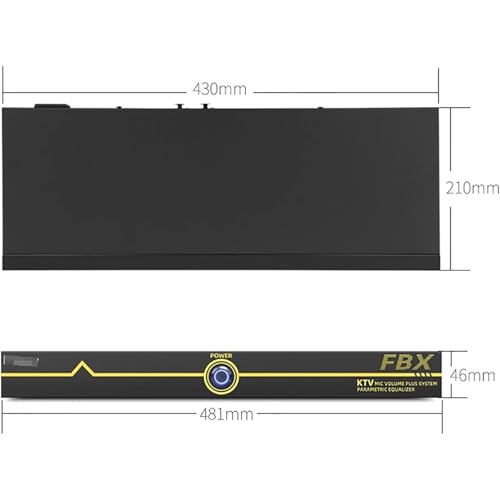 Suppressor profesional de retroalimentación, desplazador automático de frecuencia anti-howl con 6 niveles digitales anti-silbido, efectores de escenario para micrófono KTV para sala de música miniatura 5