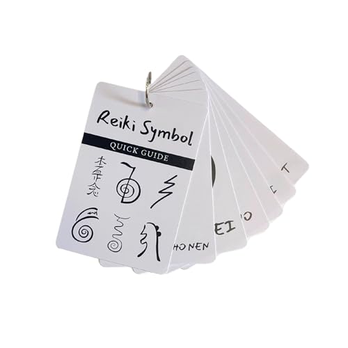 Lashicorn Reiki Symbol Guide Flip Book Laminated 3X4.5 inches Cards | Step by Step Drawing and Symbol Use with Reiki Clients for Session Notes Ultimate Healing