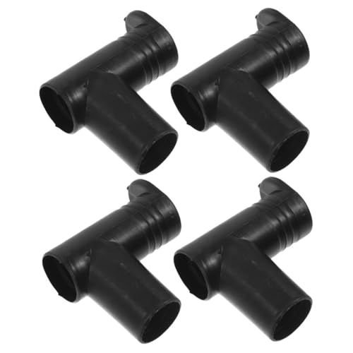 EXQUIMEUBLE 4 Piezas Conectores de Ángulo Recto para Tendedero Accesorio Práctico y Resistente para Varillas de Secado de Negras Compatibles Plástico
