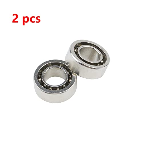 Image of Antrader Chrome Steel R188 Fidget Spinner Bearing High Speed Deep Groove Ball Bearing 1 /4 inch x 1 /2 inch x 3 /16 inch Pack of 2