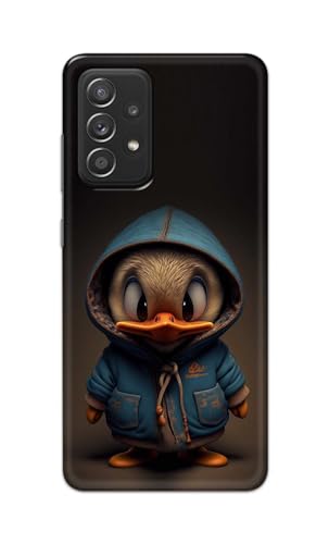 Image of Plastic Printfidaa Printed Hard Back Cover Case For Samsung Galaxy A52 | A52 5G | Samsung Galaxy A52S 5G Back Cover (Animated Duck) -112, Multicolor