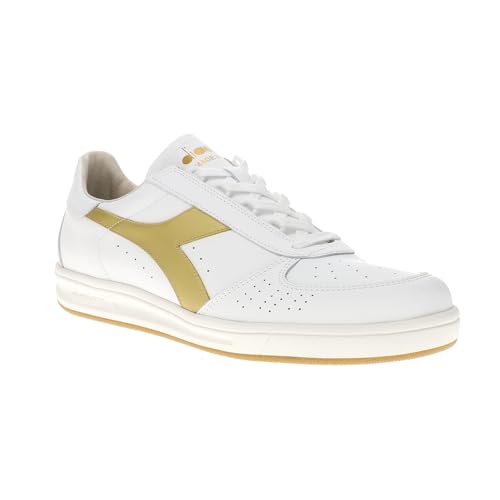 Diadora Mens B.Elite H Italia Sport Perforated Lace Up Sneakers Shoes Casual - White - Size 8 M2