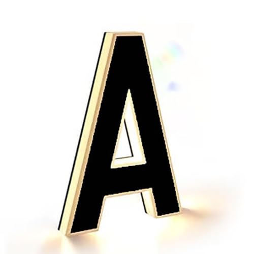 Solar Lighted House Numbers Waterproof LED Address Signs, Lighted House Numbers for Outside, Numeros Para Casa Exterior, Personalized Illuminated Plaque for Home Yard Garage Shop Decor
