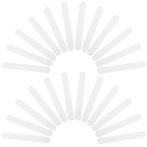 MUCKLILY 25pcs Tongue Depressors Plastic Tongue Scraper Stir Sticks Reusable Applicator Sticks Stirring Stick Tool for Craft A