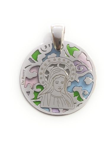 Médaille Vierge de Medjugorje argent 925 cadeau idéal baptême et communion