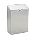 DenDesigns Wall Mount Convertible Sanitary Napkin Receptacle- 8 x 4 x 11- Stainless Steel