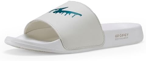 Campus Men's SL-443 OFF WHT/T BLU Sliders - 10UK/India SL-443