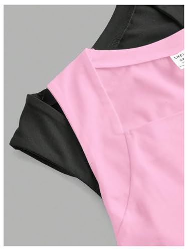 Image of SOLY HUX Girl's Tank Tops Cute Ruched Crop Top Shirts Camisole 2 Piece Trendy Summer Clothes for Teen Girls