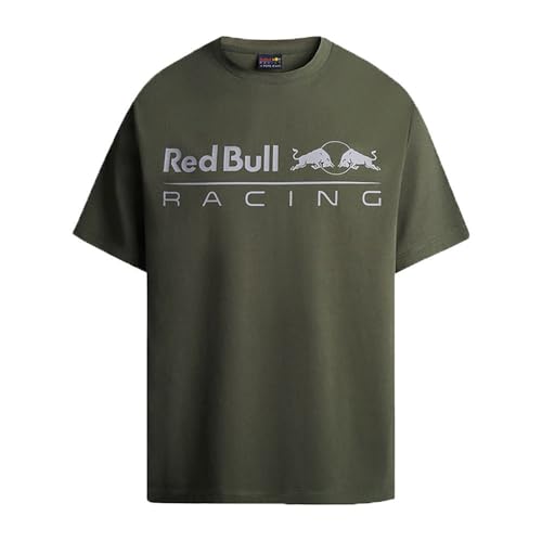 Red Bull Racing X Pepe Jeans RBR Logo Driver tee, Camiseta Hombre, Green (Regent Green),