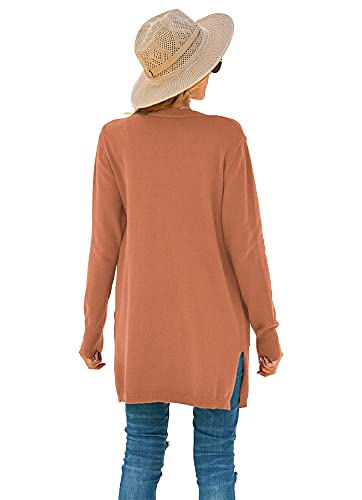 Image of TASAMO Cardigan Sweaters for Women Long Sleeve Open Front Casual Knit Fall Coat Oversized Soft Outwear with Pockets