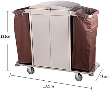 Heavy-Du - Carrello portabiancheria con ruote, per uso commerciale, design salvaspazio, ideale per servizi ospedalieri