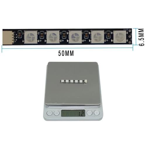 Tira de luz de brazo LED de 4 piezas iluminación programable 2812 2