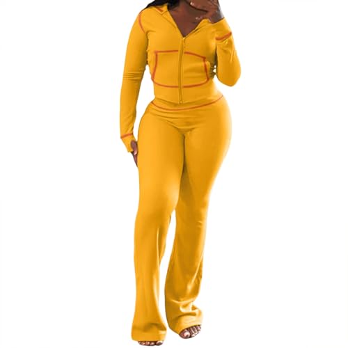 Ensemble 2 pièces femme à capuche et pantalon évasé idéal pour le cocooning