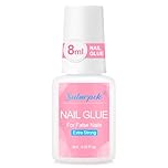 Sularpek 8ml Pegamento Para Uñas Extra Fuerte,con Pincel Para Puntas de Uñas Presiona Sobre las Uñas Pegamento Para Uñas Postizas Ultrarrápido