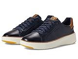 Cole Haan Men's Grandpro Topspin Sneaker, Navy Blazer Leather/British Tan/Ivory, 10