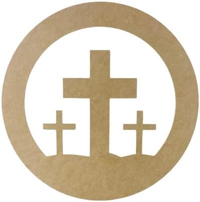 Easter Crosses in Circle, Unfinished Wood Craft, Build-A-Cross