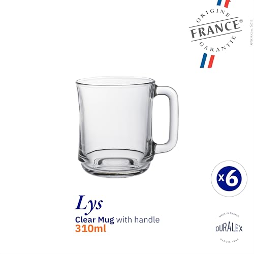 Duralex Empilable Mug, 10.875 oz, vidrio claro miniatura 2