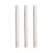 LED Flameless Taper Candle with Timer, 9" Dripless Battery Operated Candle for Table Centerpiece, Pack of 3 (White)