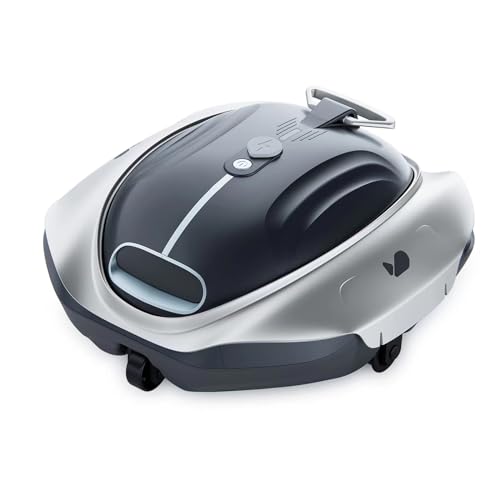 BUBLUE Bubot 300P - Aspiradora de piscina inalámbrica con succión superior, tecnología DirtLock, estacionamiento automático y indicador LED