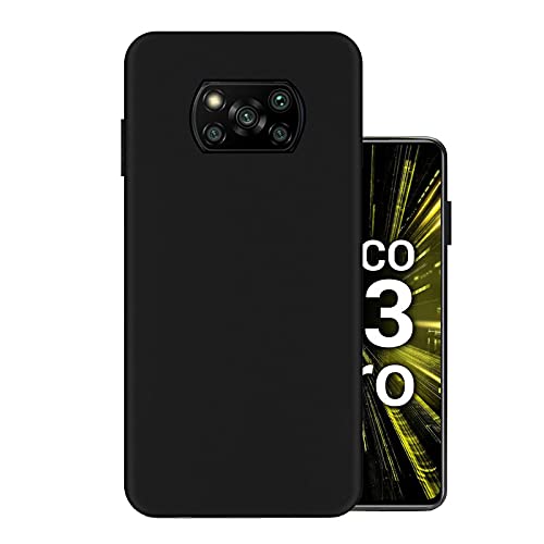 HELLO ZONE Exclusive Matte Finish Soft Rubber Back Case Cover for Poco X3 Pro/Poco X3 - Black (B098JH5ZW1) Amazon Price History, Amazon Price Tracker