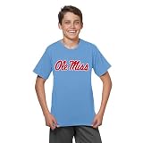 Little King NCAA Youth-Big Time Logo-Short Sleeve Tee-Ole Miss-Blue-YM