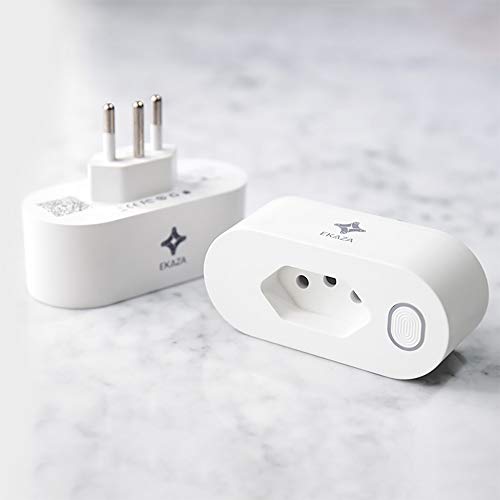EKAZA, Tomada Inteligente 16A, WI-FI, Com medidor de consumo, Compatível com Alexa e Google Assistente – T005 3 EKAZA, Tomada Inteligente 16A, WI-FI, Com medidor de consumo, Compatível com Alexa e Google Assistente – T005 - Imagem 3