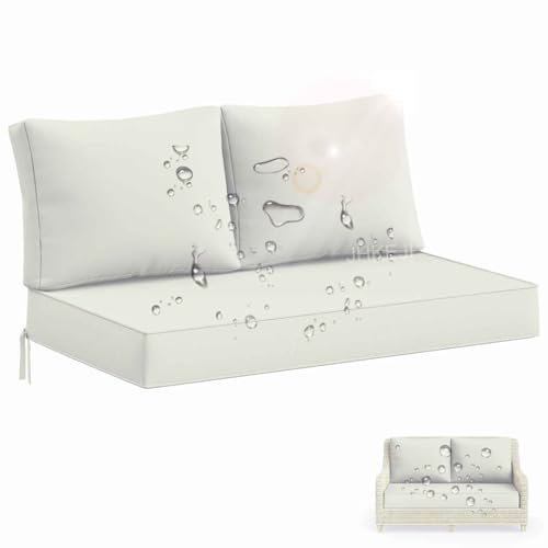 Cuscini impermeabili per divanetto da esterno, 46 x 26 cm,