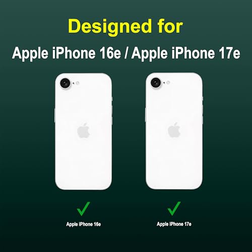 Image of Zapcase Back Case Cover for iPhone 16e | Compatible for iPhone 16e Back Cover | Liquid Silicon Magic Case with Camera Protection | Dark Green