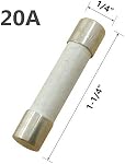 (Pack of 4) Microwave Oven Door Switch & 20 Amp 250V Fuse Slow-Blow Time Delay Ceramic Fuses 6x30mm Compatible and Universal Replacement for Microwaves
