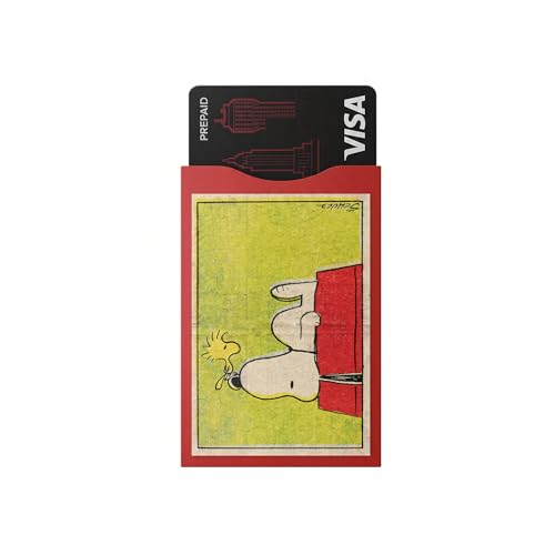 6 étuis Peanuts pour cartes de crédit et distributeur automatique de billets sans contact antifraude avec verrouillage NFC en papier avec technologie...