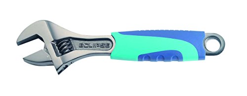 Eclipse Professional Tools ADJW8 Adjustable Wrench Soft Feel Handle, Grey, 200mm (8')