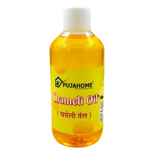 Image of Pure Chameli Oil - 200ml Jasmine Oil for Pooja, Hanuman Ji Chola, Diya Lighting & Traditional Hindu Rituals | Aromatic Oil for Spiritual Use & Daily Worship
