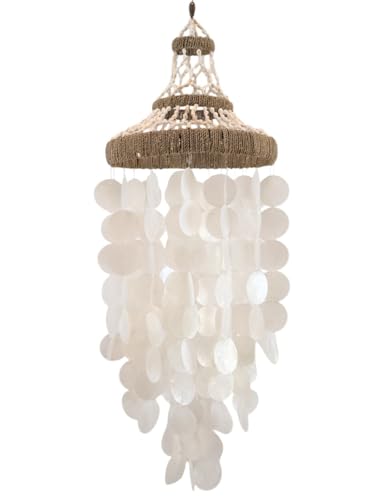 Villa Métisse Suspension Bohème Moana en nacre de Capiz 85cm