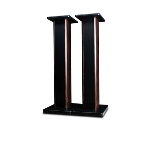 Supporto per altoparlanti in legno massello 80 cm suono surround stabile e a prova di caduta supporto per altoparlante in noce nero e bianco perfetto per linstallazione di home theater