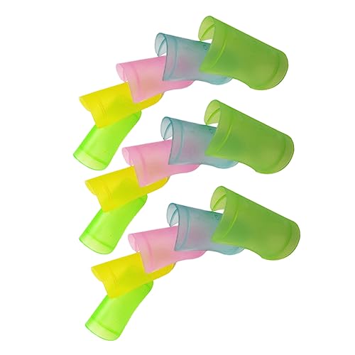 JEWEDECO 15pcs Flute Film Cases Durable Abs Flute Key Covers for Musical Instruments Random Color