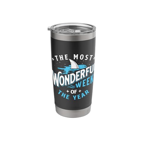 The Most Wonderful Week Of The Year - Shark Lover Sea Ocean Stainless Steel Insulated Tumbler