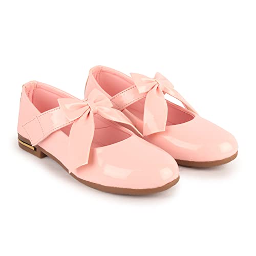 NF. KIDS Trendy Glossy Casual Girls Black Tie Style Ballet Flat Comfortable & Fashionable Fancy Sandals for Girl, Kids Sandals Girls Belly for Kids for 2 to 12 Years Age Group