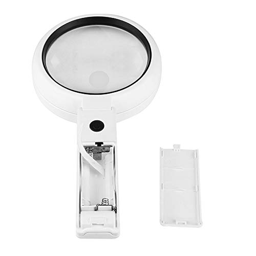 Portable Magnifying Glass With 8 Led Lights And Stand, Handheld 3.5X 10X Magnifying Glass With Dual Magnification Lens, Usb And Battery Operated Dimmable Magnifier For Reading, Jewlery Checking (L) #TOP6