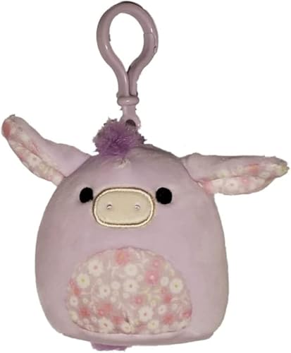 Squishmallows Delzi l'âne de Pâques anti-stress transportable 8,9 cm