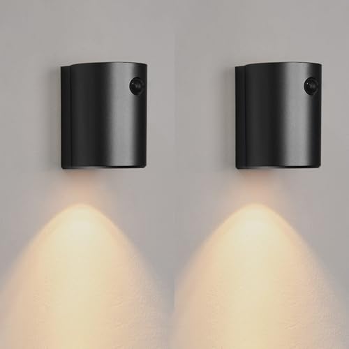 Lámpara de pared con sensor Mot de bajo consumo, luz interior USB para dormitorio