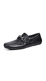 FERRAGAMO Men's Parigi Bit Driver Shoes, Black, 9 Medium US