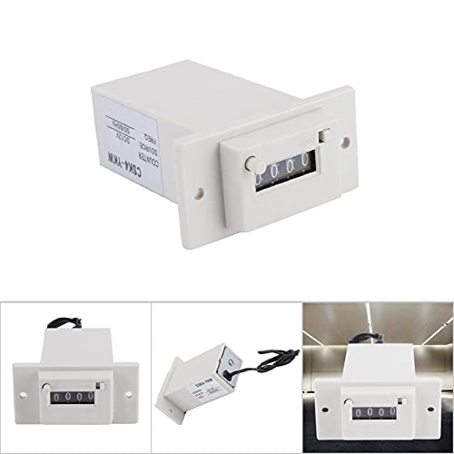 Impulszähler CSK4-YKW Elektromagnetischer 4-Stelliger Summenzähler 0-99999 Mechanischer Impulszähler Für Industrielle Anwendungen (DC 12V)