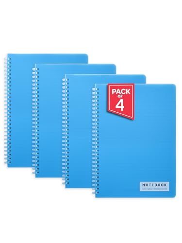 Image of DOODLE B5 Soft Ring Spiral Notebook (Pack of 4) | 160 Pages, 80 GSM Paper | College & Office Notebook for Writing, Journaling, Planning & Notes