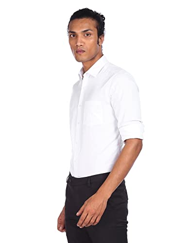 Image of Arrow Men's Solid Slim Fit Formal Shirt