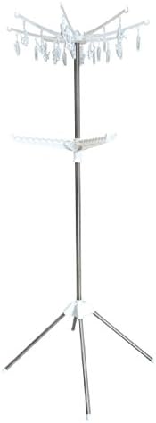 Amazon Co Jp パラソルハンガー 物干しスタンド 室内 屋外 ベランダ 折りたたみ ステンレス 160cm 117cm 2段 177 ホーム キッチン