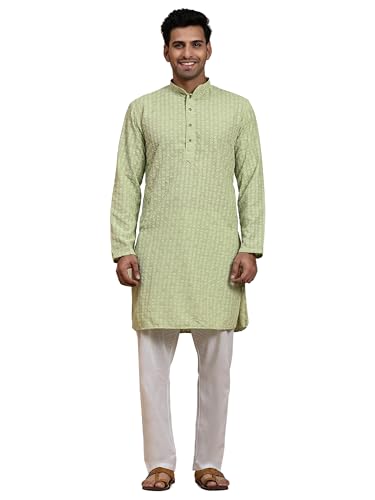 Image of Pro-Ethic Style Developer Mens Indian Traditional Cotton Kurta Sets, Men Kurta Set Indian Wedding Dress (A-117)