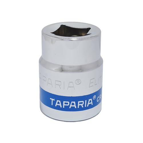 Image of TAPARIA Socket made of Chrome Vanadium Steel 6 Point Deep /Long Socket (Silver), C29 of 3 /4 inch (19mm) Square drive size, Suitable for Automobile, Industrial, Fabrication, Professional & Home Use