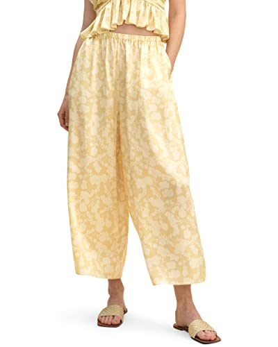 LilySilk 22 Momme 100% Mulberry Silk Trousers for Women Wide Leg Flowy Cool Pants for Summer Breathble Soft