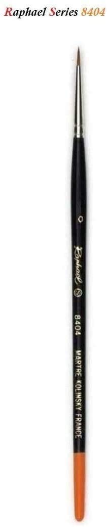 Pinceau Raphael Series 8404,kolinsky Rouge Sable Pinceau,Taille 0 Set 2pcs ET 1 Pinceau